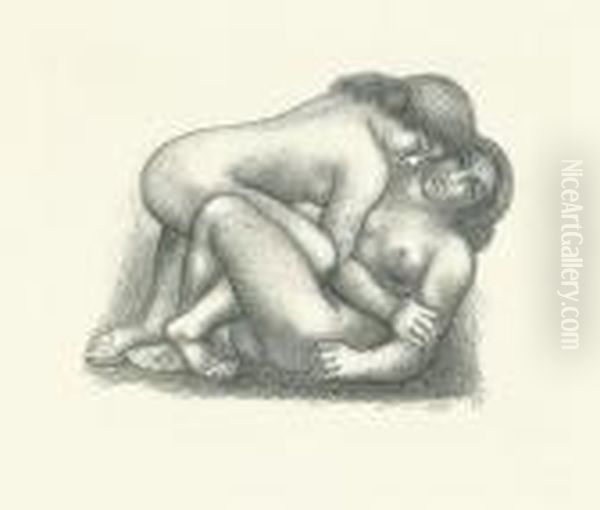 Deux Femmes S'etreigant. - view 1