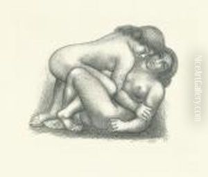 Deux Femmes S'etreigant. by Aristide Maillol