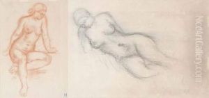 Dina Vierny Assise - Dina Vierny Couche by Aristide Maillol