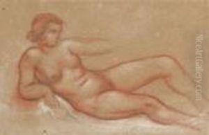 Femme Nue Allongee, De Face by Aristide Maillol