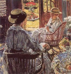 On the Terrace 1916 by Izsak Perlmutter
