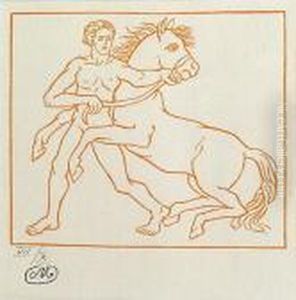 Man With Horse; Collecting Wood, From Les Georgiques De Virgile by Aristide Maillol