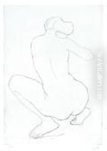 Femme Accroupie De Dos Femme Accroupie De Dos