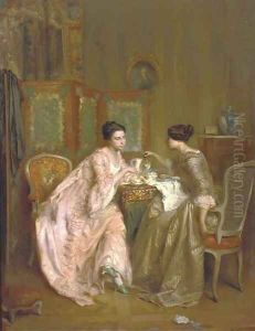 A cup of tea by Antoine Emile Plassan