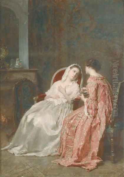 Conversation over a cup of tea - view 1