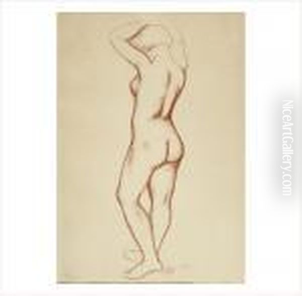 Nu De Femme, Vue De Trois-quart Dos - view 1