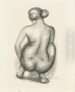 Femme Accroupie De Dos (guerin 283)