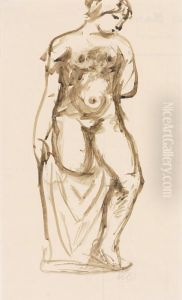Baigneuse - Portrait De Madame Maillol (ca. 1905) by Aristide Maillol