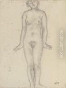 Study For The Central Figure Of 'les Trois Nymphes' by Aristide Maillol