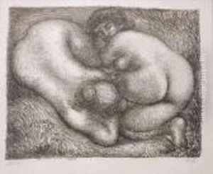"deux Femmes Dans L'herbe". Vers 1926.