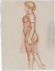 Femme De Profil A Peine Vetue by Aristide Maillol