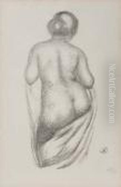 Femme De Dos, Drapee - view 1