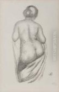Femme De Dos, Drapee by Aristide Maillol