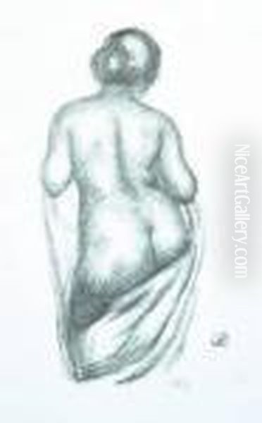 Femme De Dos Drape - view 1