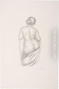 Femme De Dos Drapee by Aristide Maillol