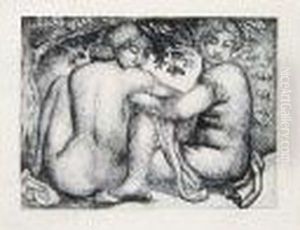Deux Femmes Assises Sous Les Feuillages, 1928-1929 Deux Femmes Assises Sous Les Feuillages, 1928-1929