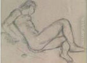 Le Repos Du Modele by Aristide Maillol