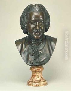 Portrait of Pierre-Louis-Marie Maloit [1730-1810] by Jean-Baptiste Pigalle