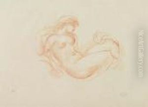 Femme En Berceau, Bras Droit Leve
