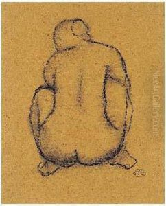 Femme Accroupie, Vue De Dos by Aristide Maillol