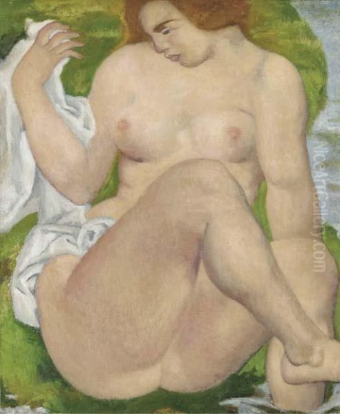 Baigneuse Au Bord De La Riviere - view 1