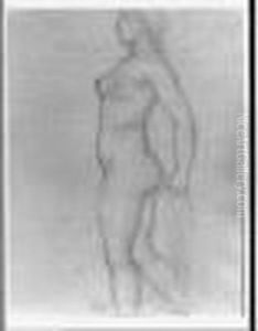 Jeune Fille Qui Marche Dans L'eau by Aristide Maillol