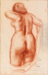 Standing Nude Seen From Behind (recto); Nude Study (verso) by Aristide Maillol