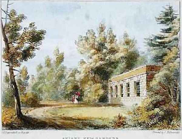 Aviary, Kew Gardens, plate 10 from Kew Gardens A Series of Twenty-Four Drawings on Stone, engraved by Charles Hullmandel 1789-1850 published 1820 - view 1