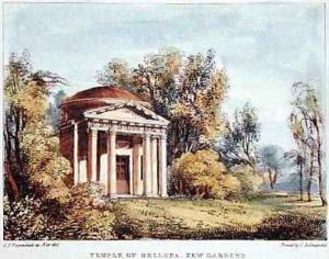 Temple of Bellona, Kew Gardens, plate 24 from Kew Gardens A Series of Twenty-Four Drawings on Stone, engraved by Charles Hullmandel 1789-1850 published 1820