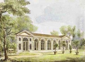 Orangery, Kew Gardens, plate 11 from Kew Gardens A Series of Twenty-Four Drawings on Stone, engraved by Charles Hullmandel 1789-1850 published 1820 by Papendiek, George Ernest