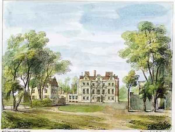 South Front, Old Palace, Kew Gardens, plate 2 from Kew Gardens A Series of Twenty-Four Drawings on Stone, engraved by Charles Hullmandel 1789-1850 published 1820 - view 1