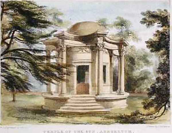 Temple of Victory, Kew Gardens, plate 19 from Kew Gardens: A Series of Twenty-Four Drawings on Stone, engraved by Charles Hullmandel 1789-1850 published 1820 - view 1