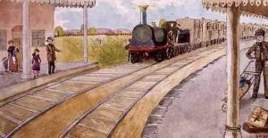 Catching the Train, Addiscombe, 1883 by Rosa Petherick