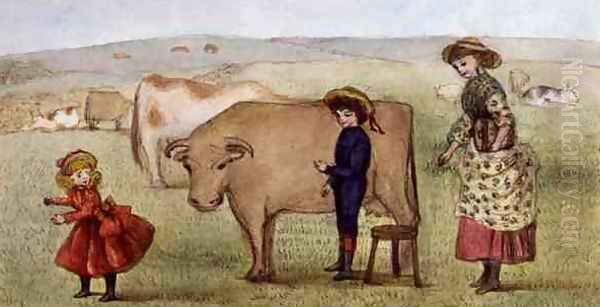 Milking Time, Addiscombe, 1883 - view 1