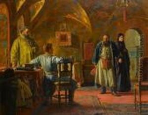 In The Boyar's Chamber by Konstantin Egorovich Egorovich Makovsky