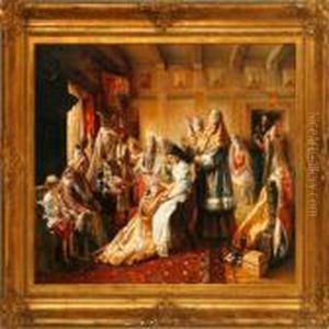 Marriage Preparations by Konstantin Egorovich Egorovich Makovsky