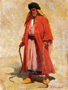 Oriental Aux Fouets by Konstantin Egorovich Egorovich Makovsky
