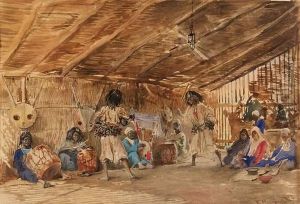 Tribal Dancers by Konstantin Egorovich Egorovich Makovsky