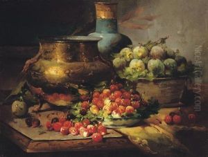 Still Life With Cherries And Plums