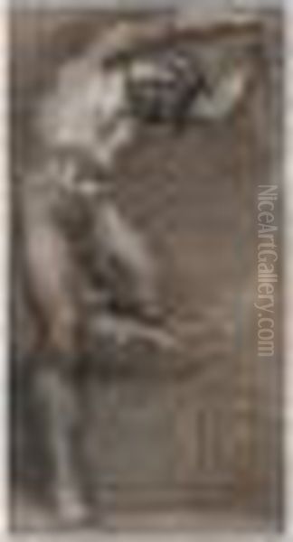 Male Nude In A Classical Pose - view 1