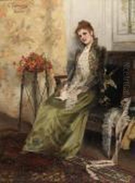 Portrait Of A Woman Reading - view 1