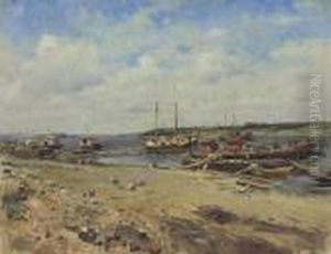 Shipping On The Volga by Vladimir Egorovic Makovsky