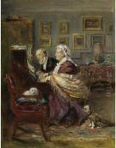 Four Hands by Vladimir Egorovic Makovsky