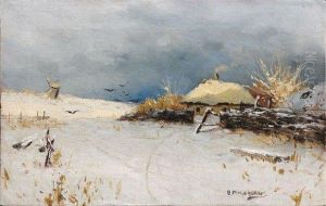 Datcha Sous La Neige by Vladimir Egorovic Makovsky