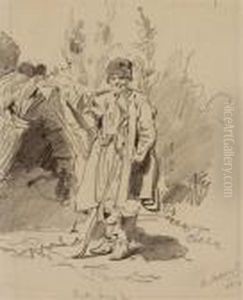 Study Of An Elderly Man From The Poltava Region by Vladimir Egorovic Makovsky