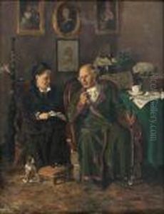 Grandfather And Grand-daughter by Vladimir Egorovic Makovsky