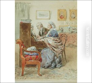 Interior by Vladimir Egorovic Makovsky