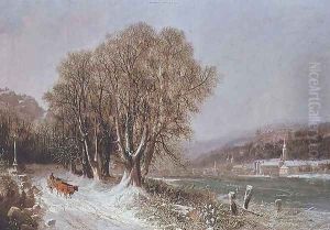 On the River Neckar, Heidelberg by Joseph Paul Pettit