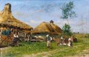 Famille De Moujiks by Vladimir Egorovic Makovsky