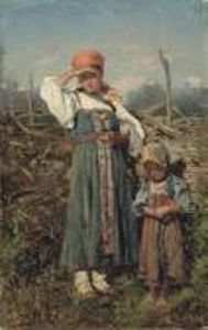 Peasant Girls by Vladimir Egorovic Makovsky
